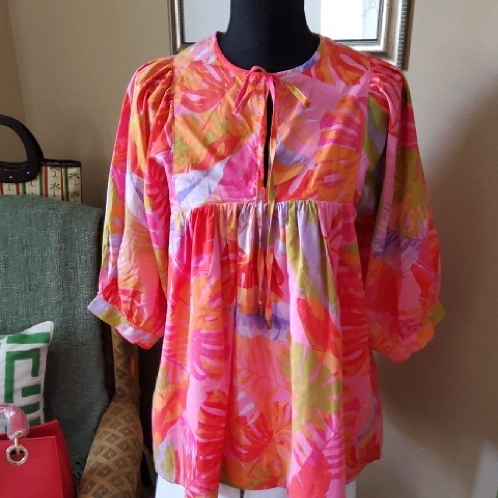 Colorful Floral Women's Blouse